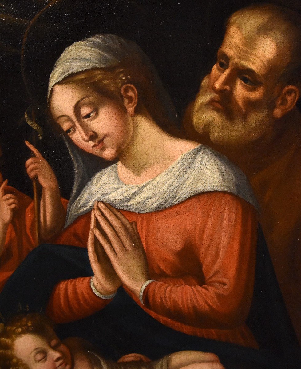 Holy Family With The Infant Saint John The Baptist, Battista Ramenghi (1521 - 1601) Circle-photo-6