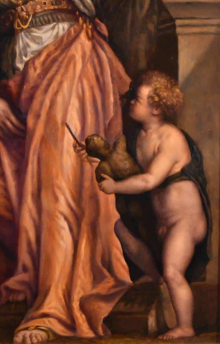 L'Allégorie De La Sculpture, Par Paolo Caliari, Dit Véronèse (Vérone 1528 - Venise 1588) -photo-1
