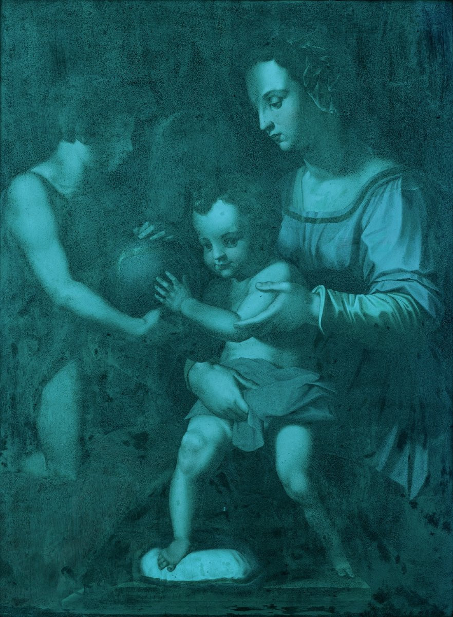 Sainte Famille Avec San Giovannino, Agnolo Bronzino (florence 1503 -1572)-photo-1