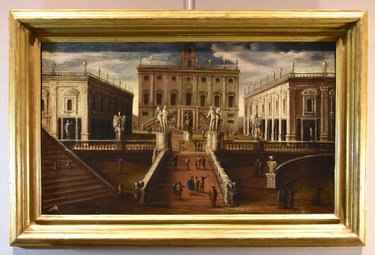 Vue De Rome Avec La Place Du Capitole, Gaetano Vetturali (Lucques, 1701-1783) Atelier