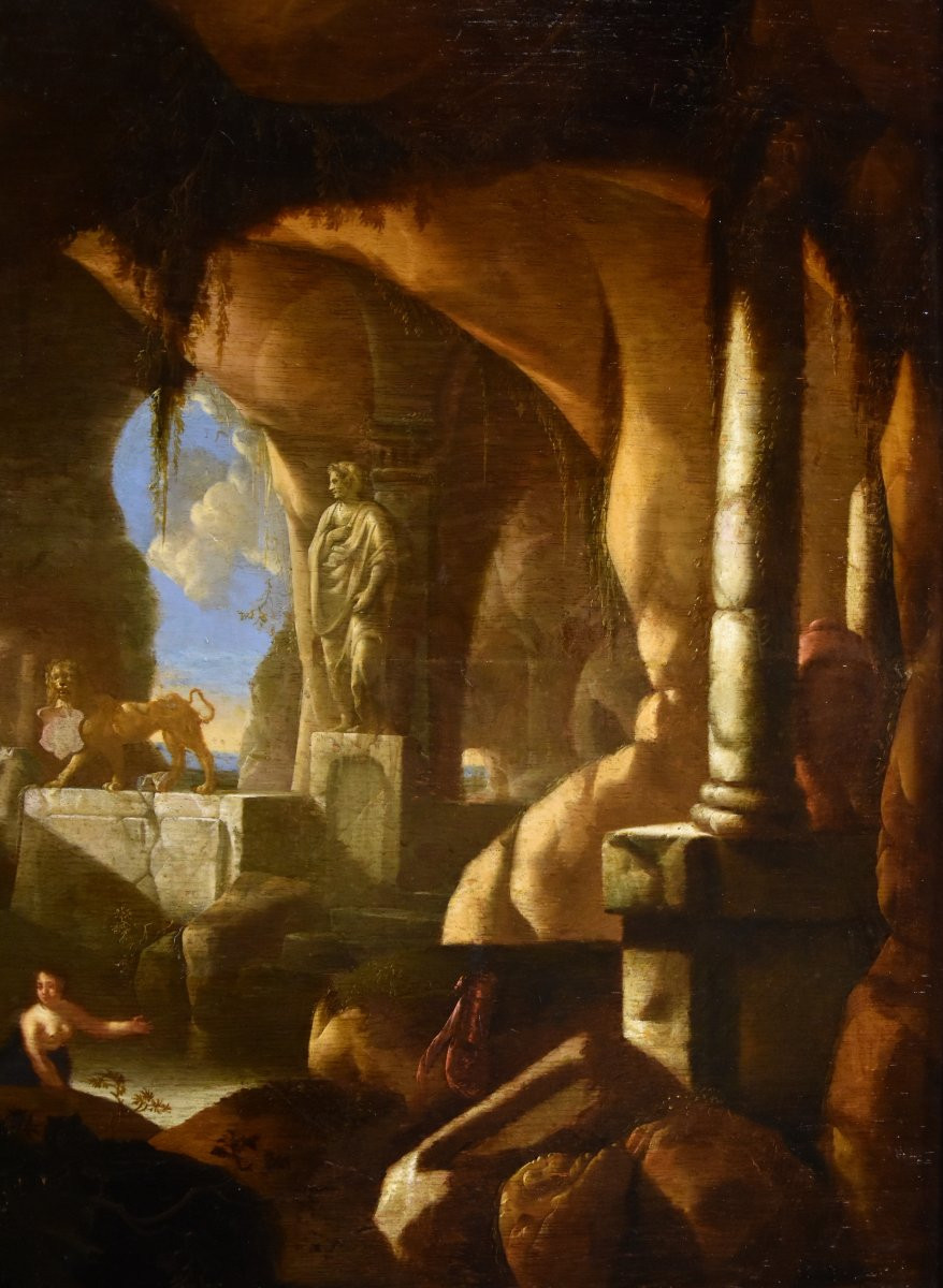 Diana And The Nymphs Bathing, Jacques Muller (utrecht 1630 - 1680) Signed: 'j. Muller'-photo-3
