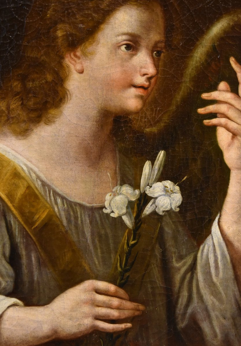 L'Ange Annonciateur, Carlo Maratta (Camerano, 1625 - Rome, 1713) Atelier-photo-3