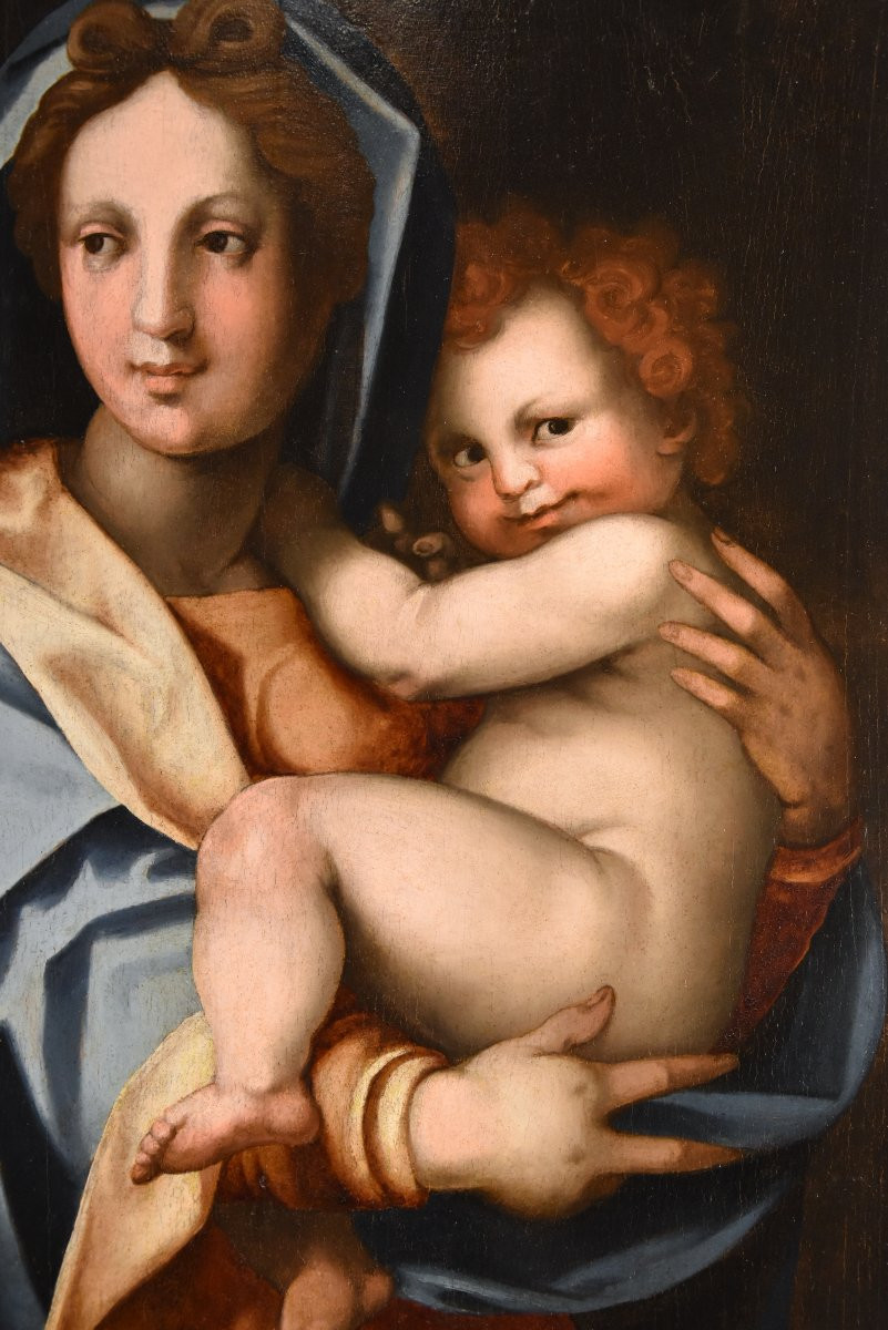 Vierge à l'Enfant, Atelier d'Andrea Del Sarto (Florence 1486 - 1530)-photo-1