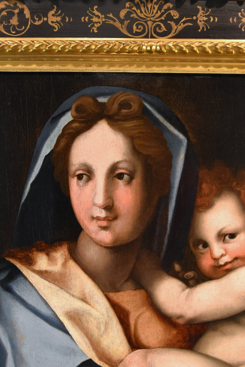 Vierge à l'Enfant, Atelier d'Andrea Del Sarto (Florence 1486 - 1530)-photo-2