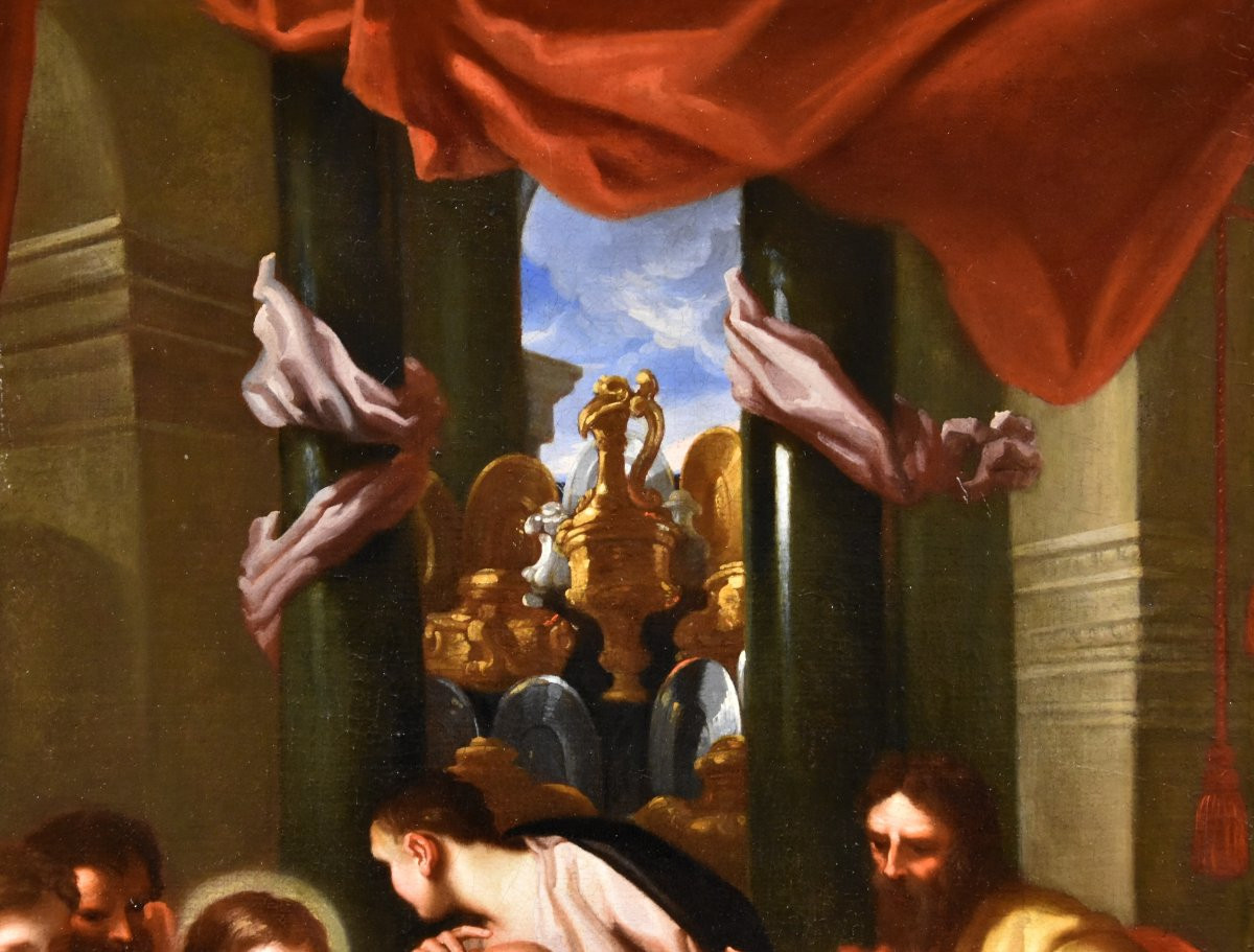 Christ And Mary Magdalene At The Banquet Of The Pharisee, Benedetto Luti (florence 1666 - 1724)-photo-1