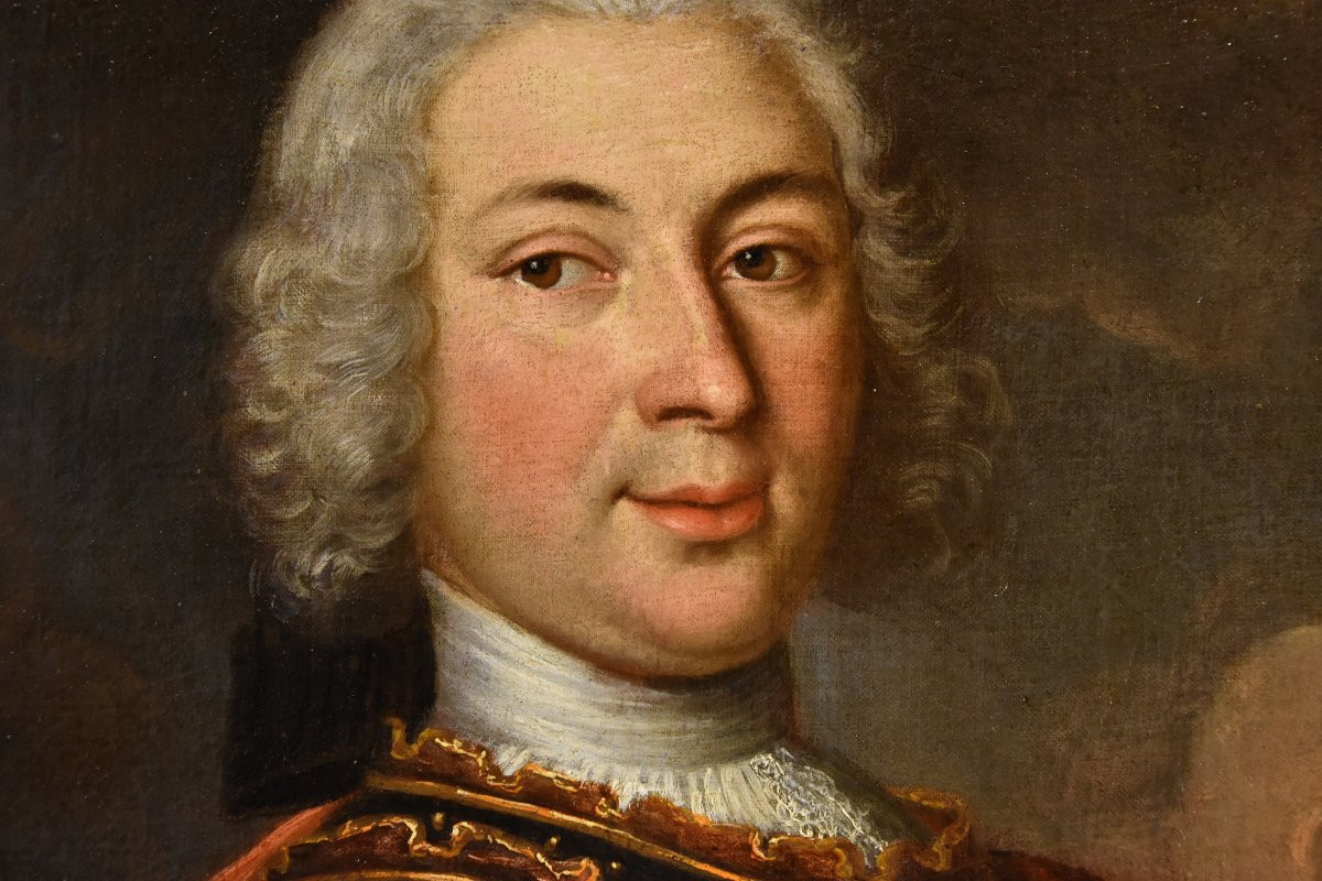 Gentleman In Armour, Hyacinthe Rigaud (perpignan 1659 - Paris 1743) School Of-photo-2
