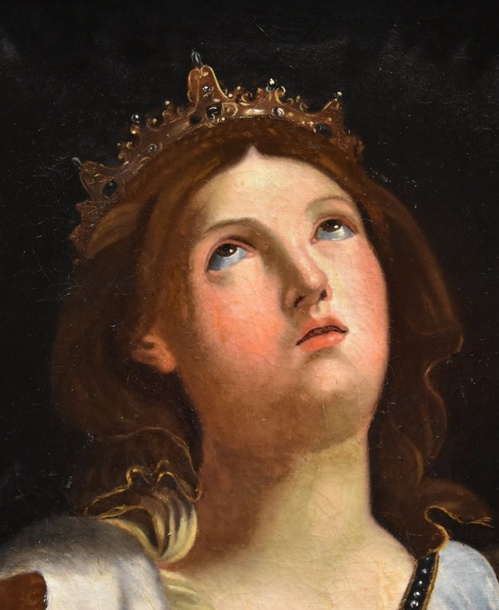 Saint Catherine Of Alexandria, Guido Reni (bologna 1575 - 1642) Workshop Of-photo-3