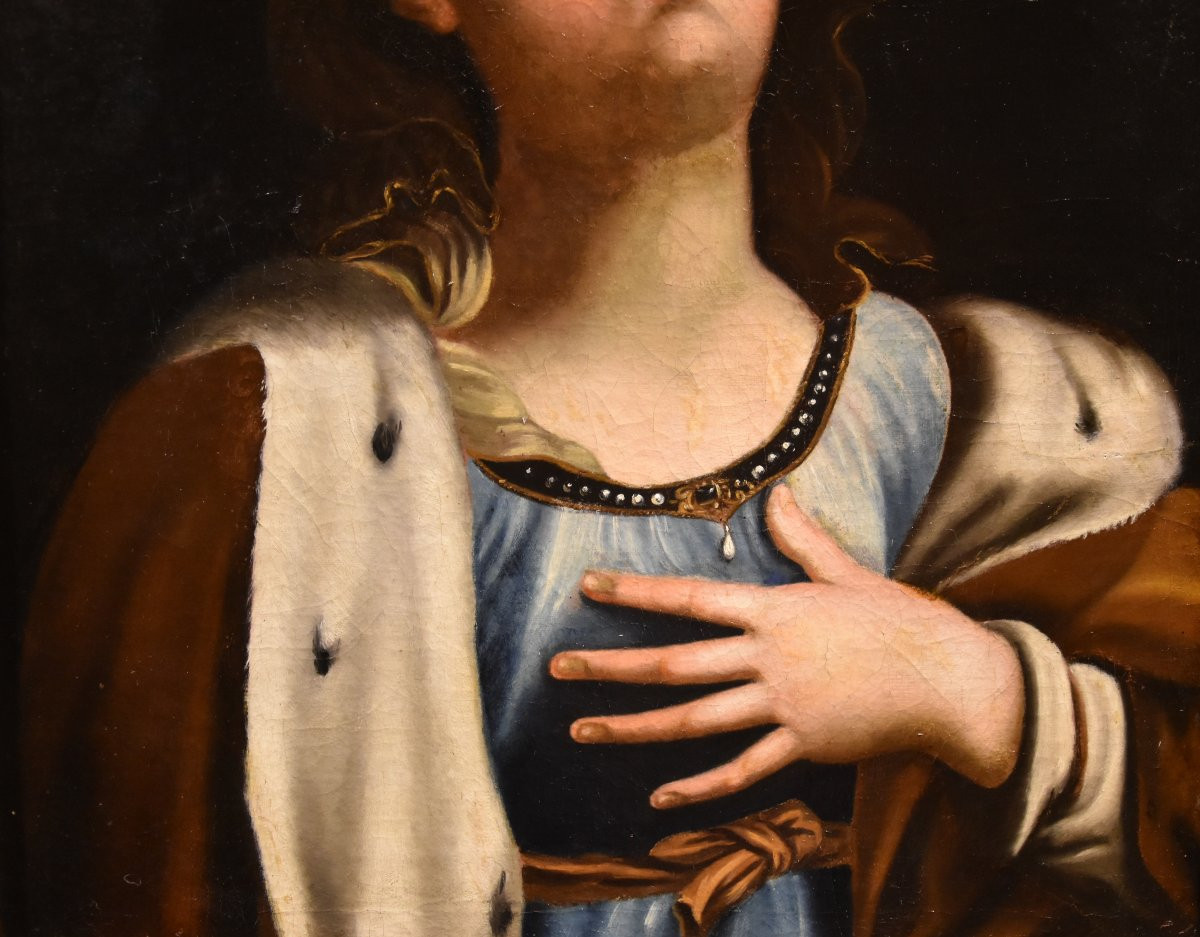 Saint Catherine Of Alexandria, Guido Reni (bologna 1575 - 1642) Workshop Of-photo-1