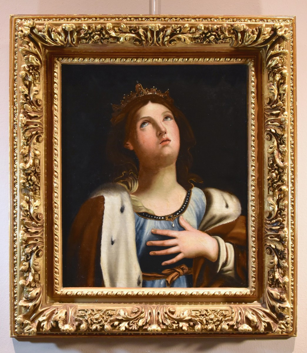 Saint Catherine Of Alexandria, Guido Reni (bologna 1575 - 1642) Workshop Of