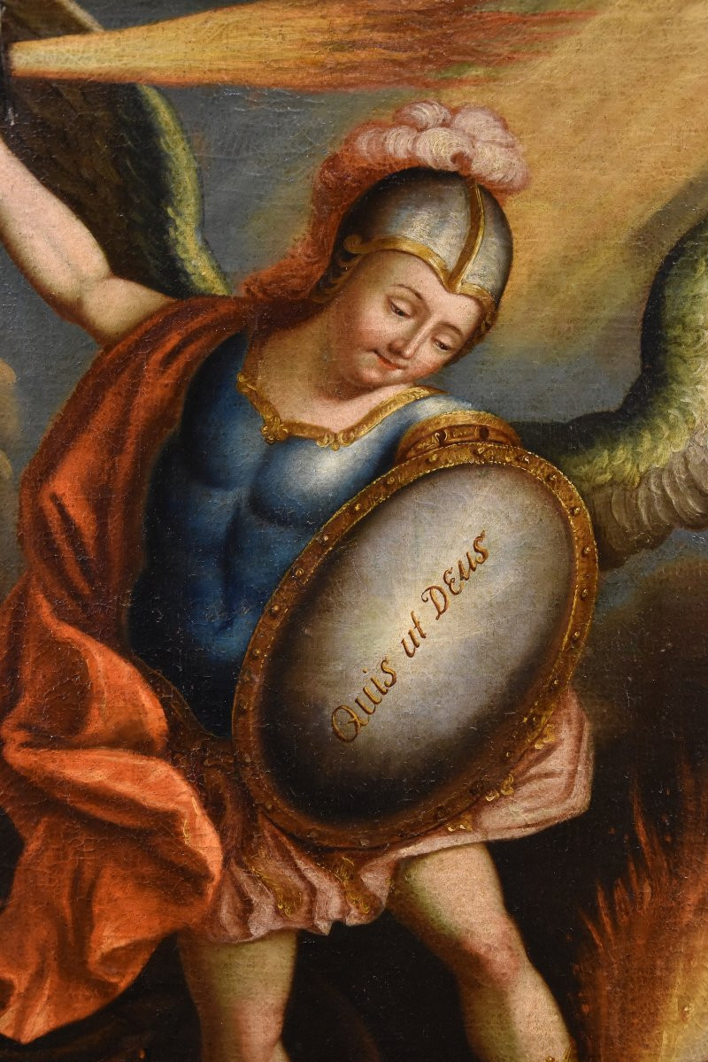  Juan Pedro López (1724 - 1787), Saint Michael The Archangel-photo-3