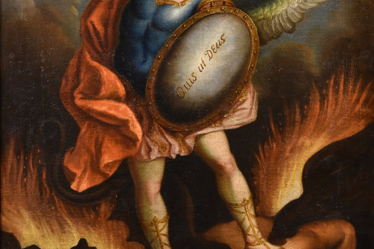  Juan Pedro López (1724 - 1787), Saint Michael The Archangel-photo-2