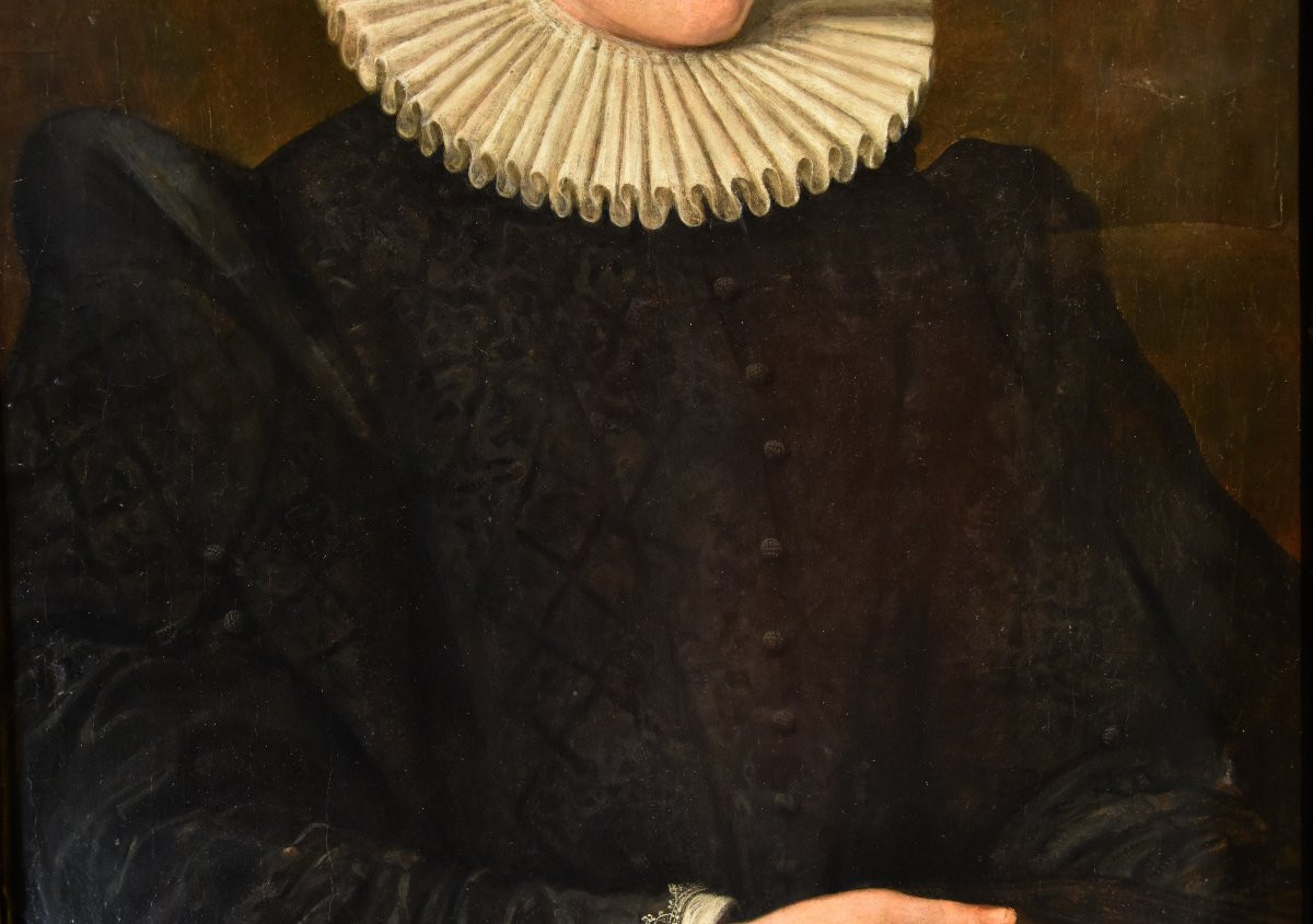 Santi Di Tito (sansepolcro 1536 - Florence 1603), Portrait Of A Noblewoman With A Book-photo-8
