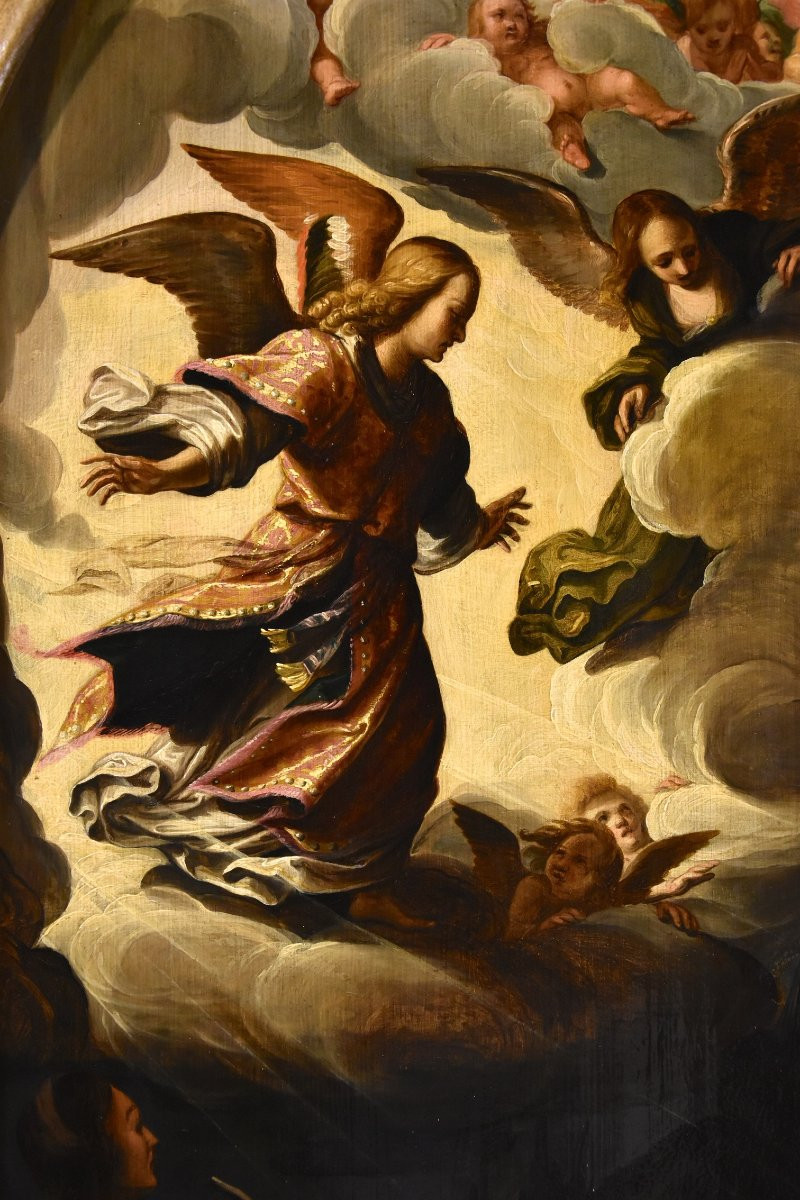 The Announcement To The Shepherds, Jacques Waben  (alkmaar Ca. 1575-1641/1642 Hoorn)  Signed In-photo-2