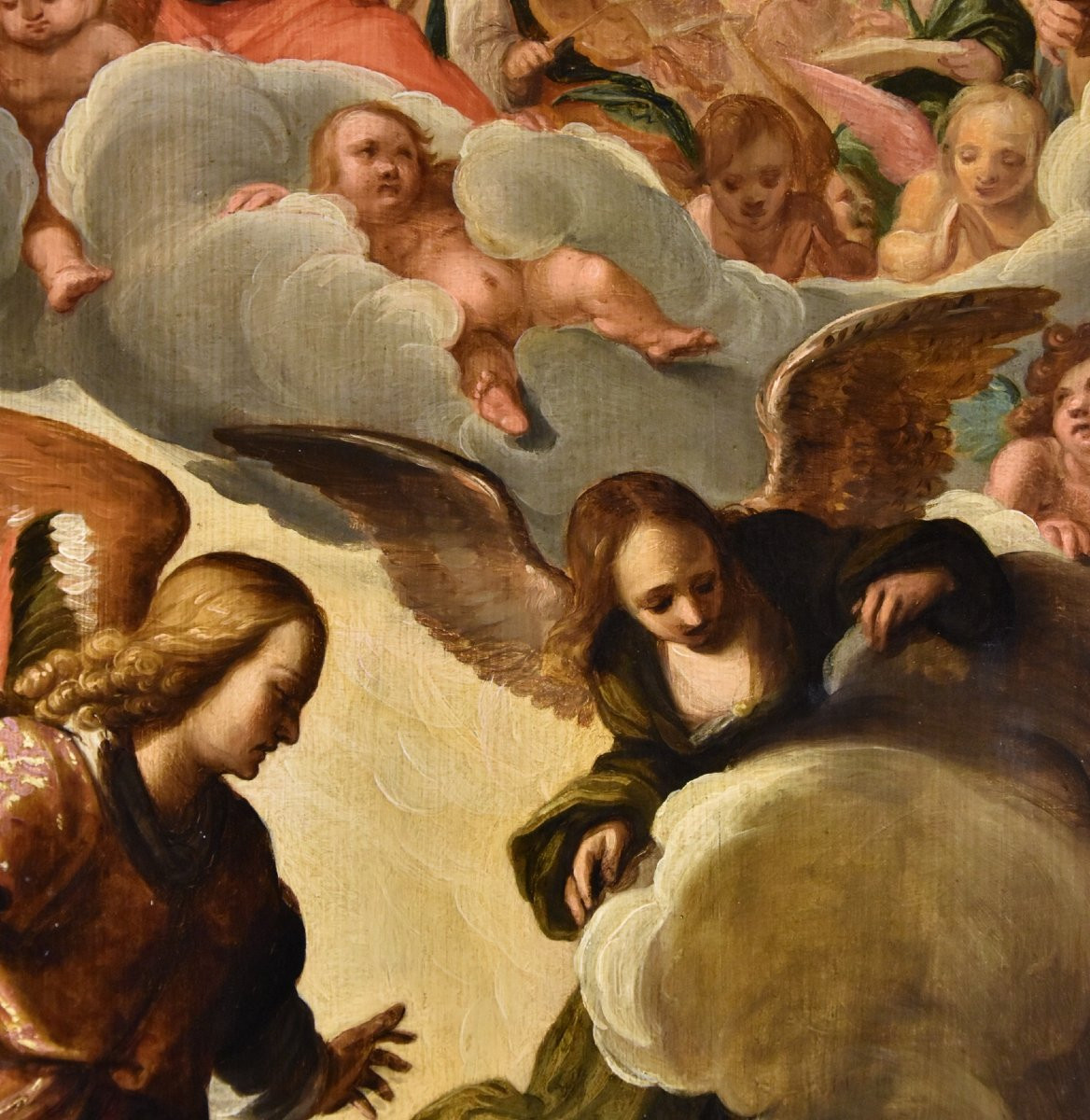 The Announcement To The Shepherds, Jacques Waben  (alkmaar Ca. 1575-1641/1642 Hoorn)  Signed In-photo-5