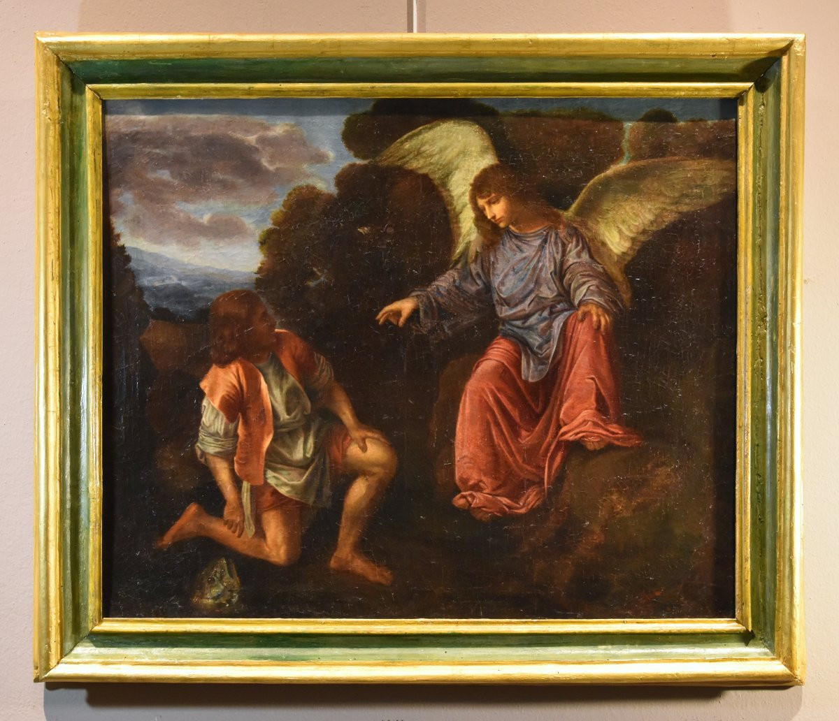 Tobie Et l'Ange, Giovanni Gerolamo Savoldo (Brescia, Vers 1480 – Après 1548) Suiveur De-photo-2