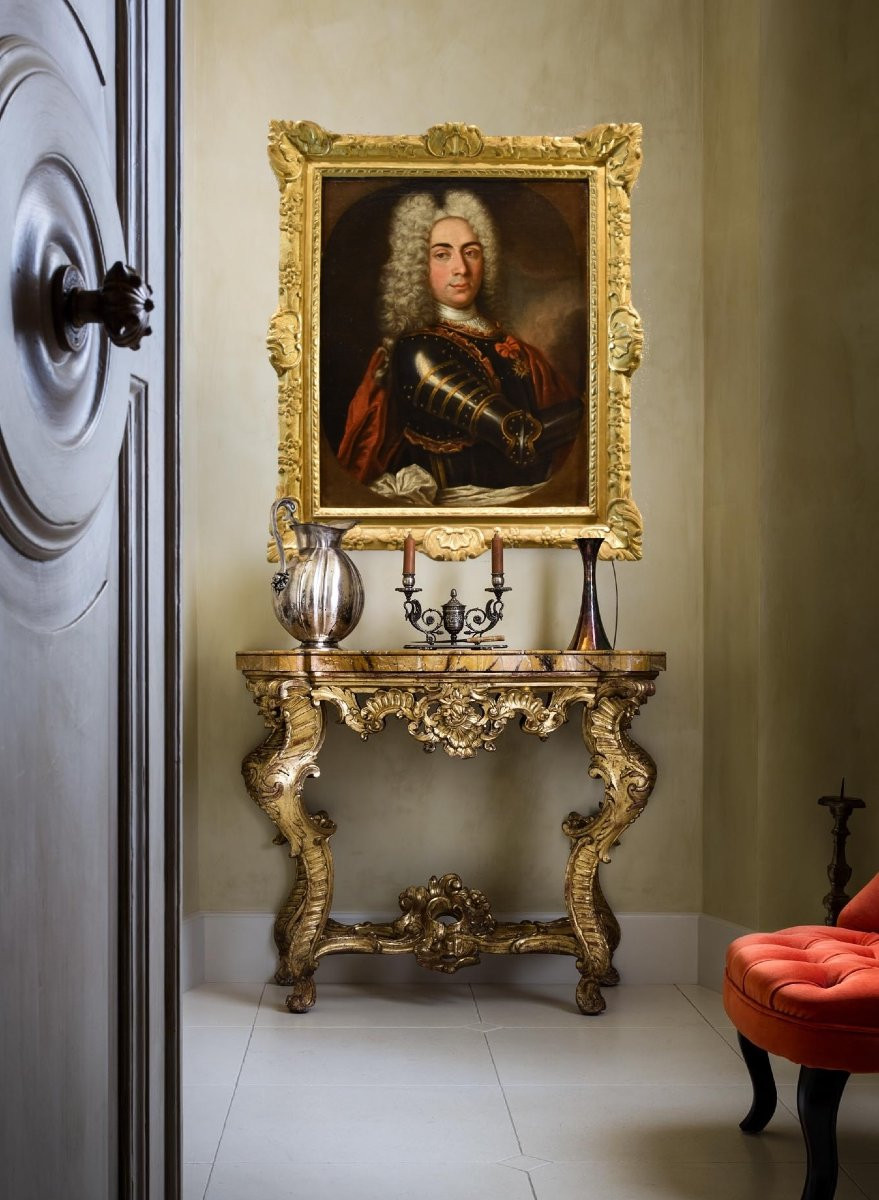 Portrait d'Un Gentilhomme En Armure, Hyacinthe Rigaud (perpignan 1659 - Paris 1743) école De-photo-3