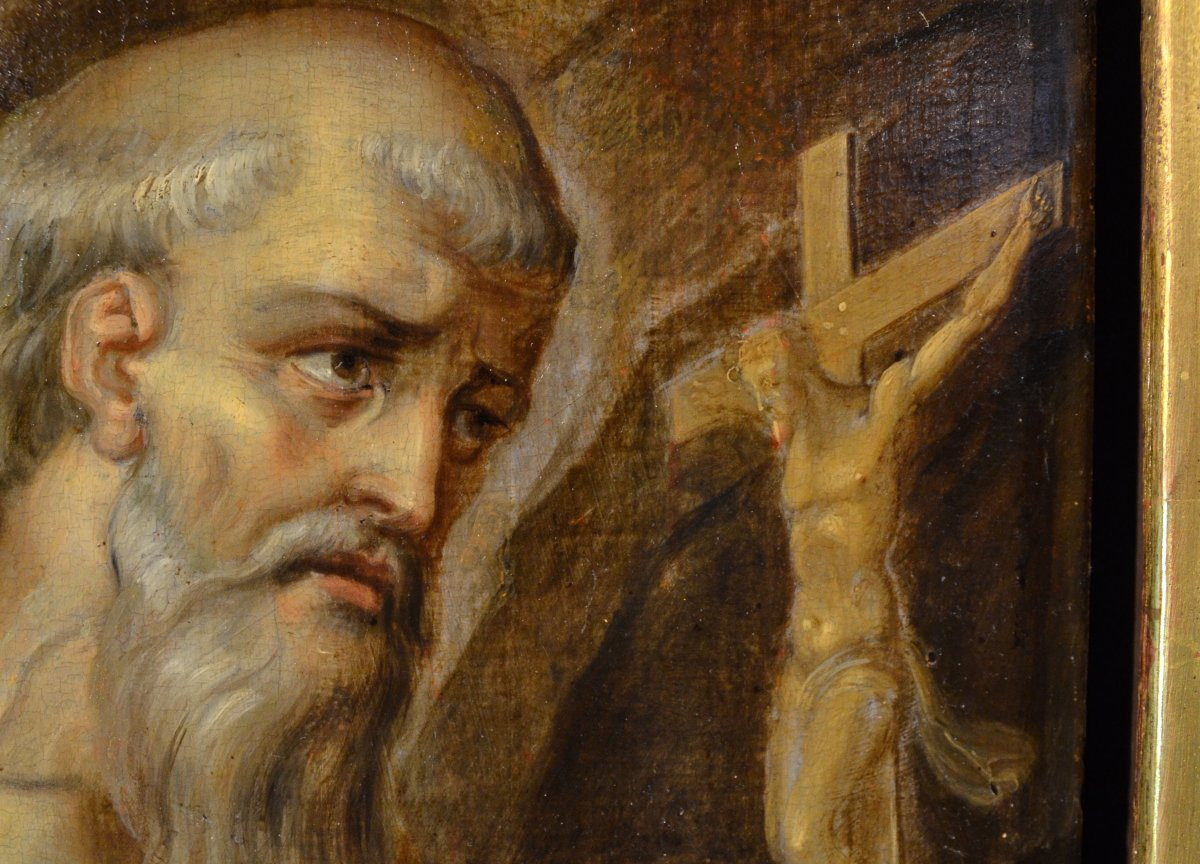 Saint Jérôme, Prospero Fontana (Bologne 1512 - 1597) entourage de-photo-6