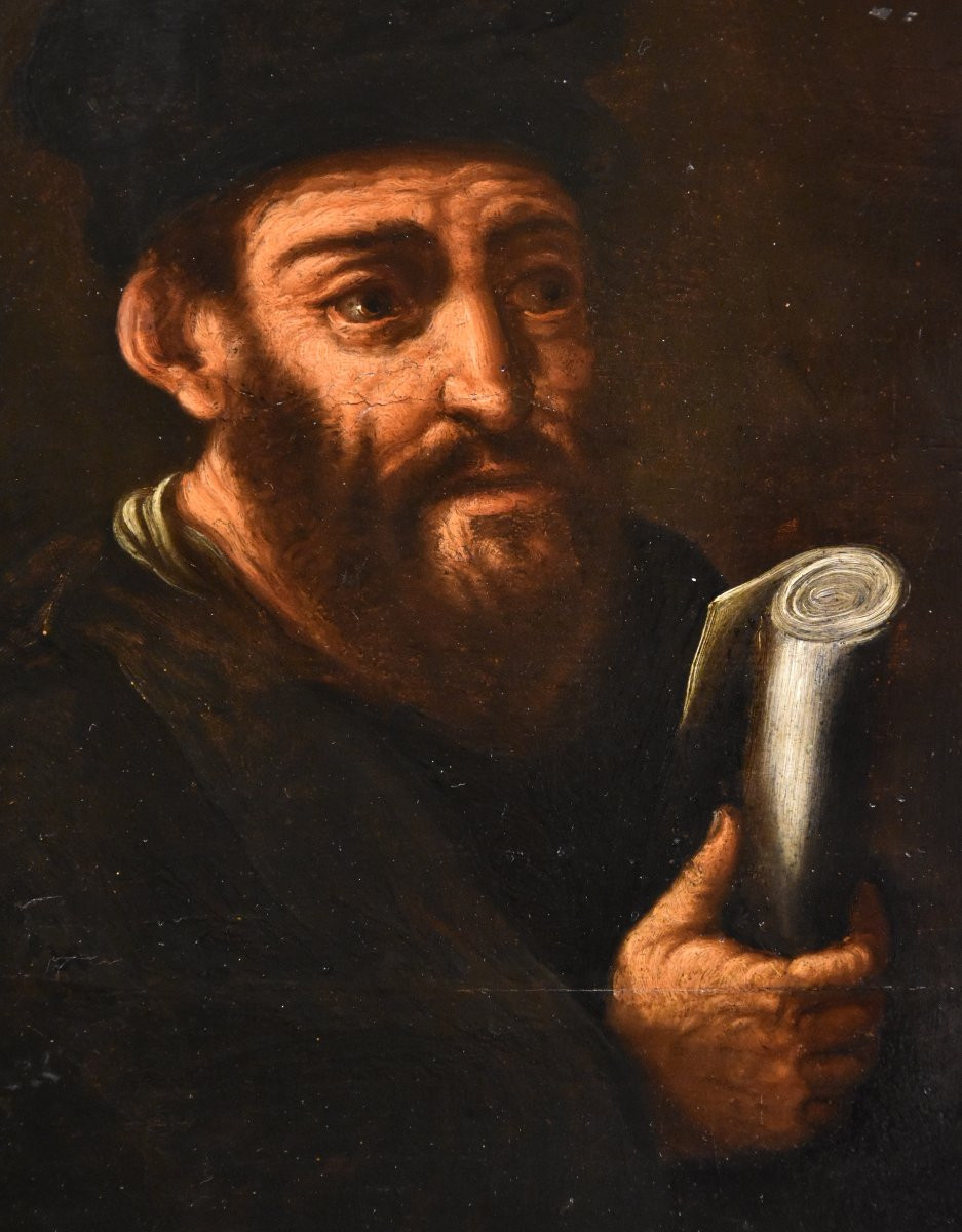 Portrait De l'Alchimiste Morieno Romano, Manérisme Flamand XVIIe Siècle-photo-2