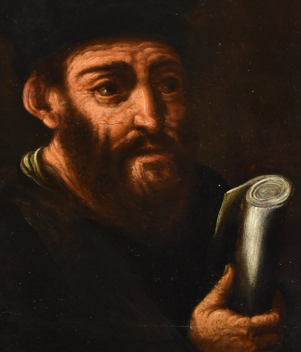 Portrait De l'Alchimiste Morieno Romano, Manérisme Flamand XVIIe Siècle-photo-7