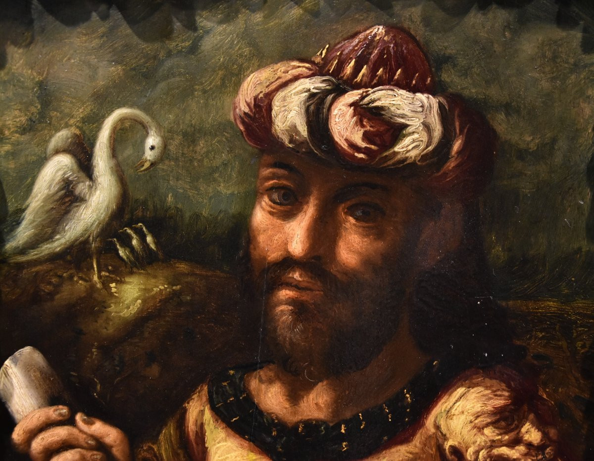 Portrait Of The Alchemist Geber, Flemish Mannerist Painter 17th Century-photo-2