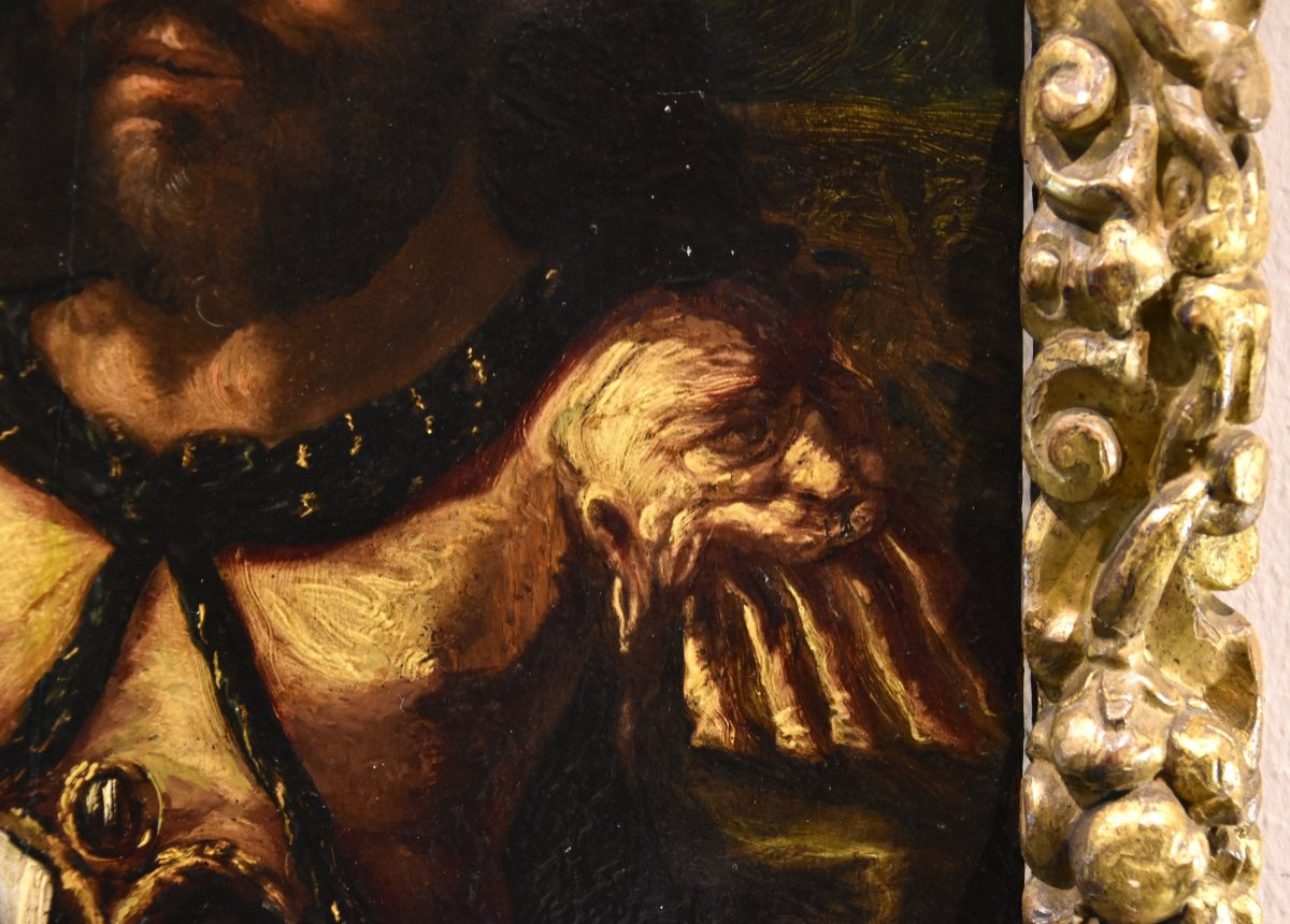 Portrait Of The Alchemist Geber, Flemish Mannerist Painter 17th Century-photo-3
