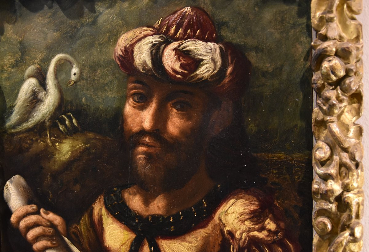 Portrait Of The Alchemist Geber, Flemish Mannerist Painter 17th Century-photo-2