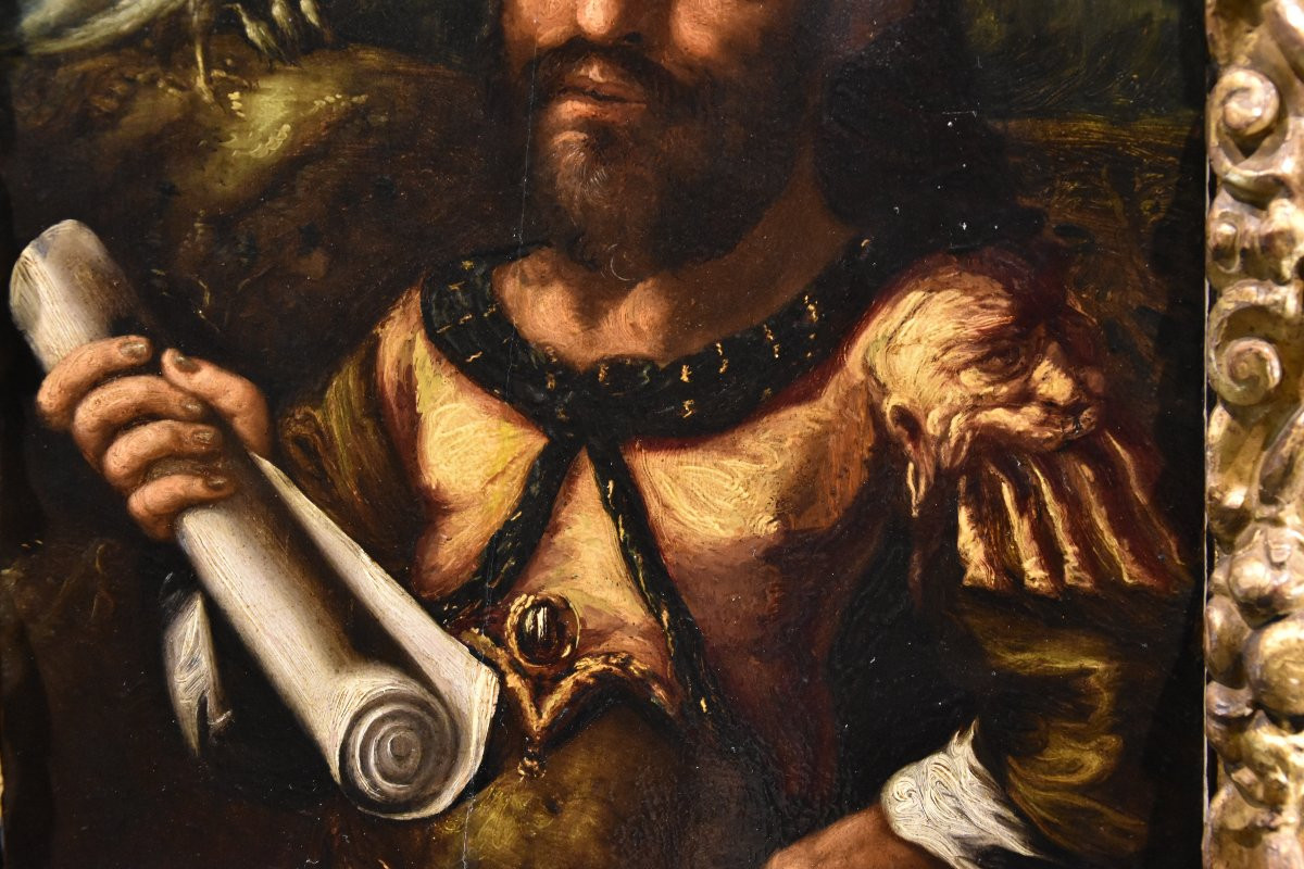 Portrait Of The Alchemist Geber, Flemish Mannerist Painter 17th Century-photo-3