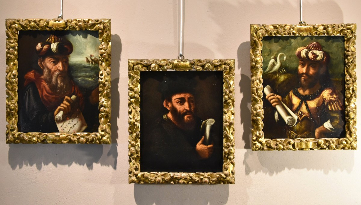 Portrait Of The Alchemist Geber, Flemish Mannerist Painter 17th Century-photo-4