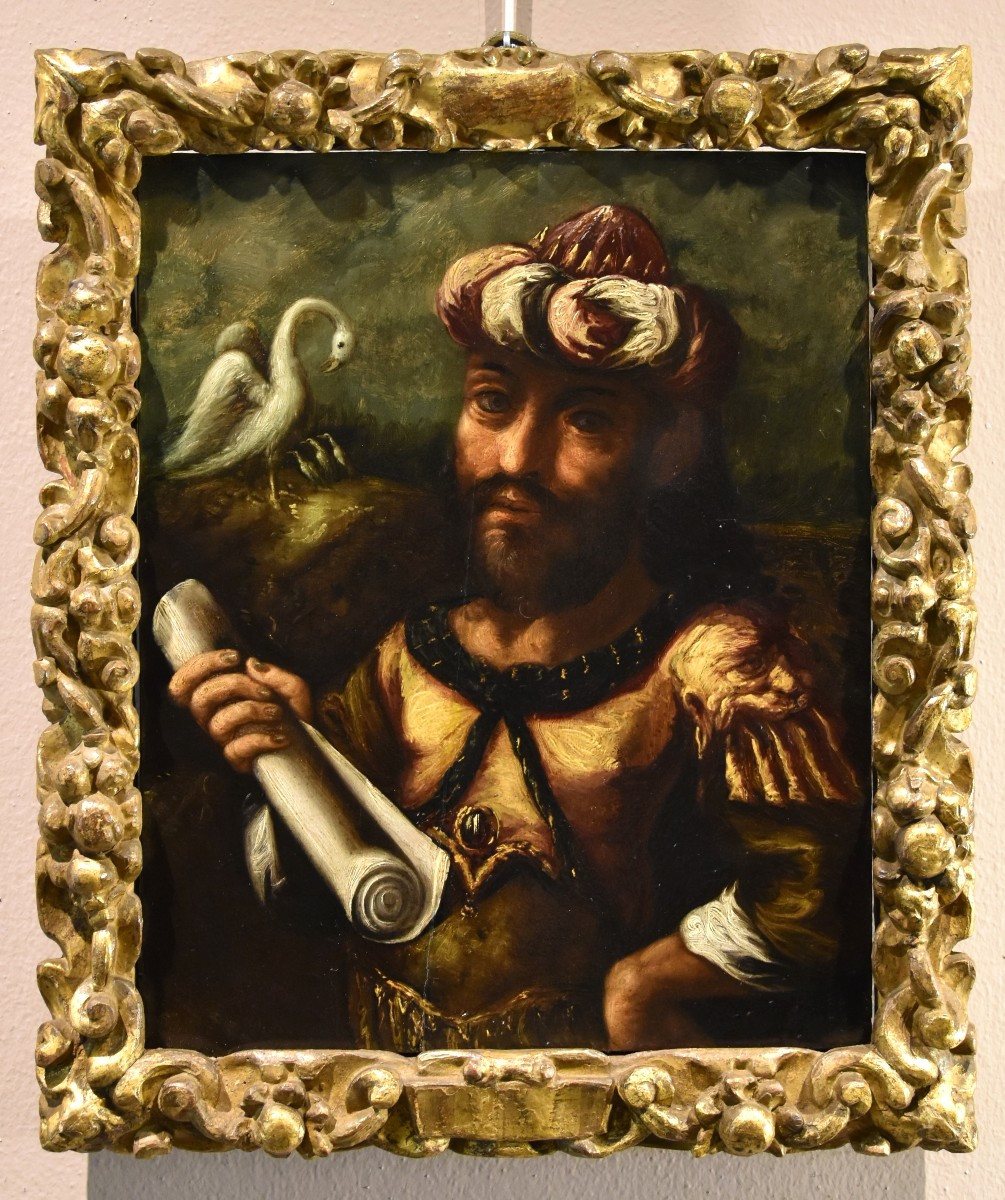 Portrait Of The Alchemist Geber, Flemish Mannerist Painter 17th Century