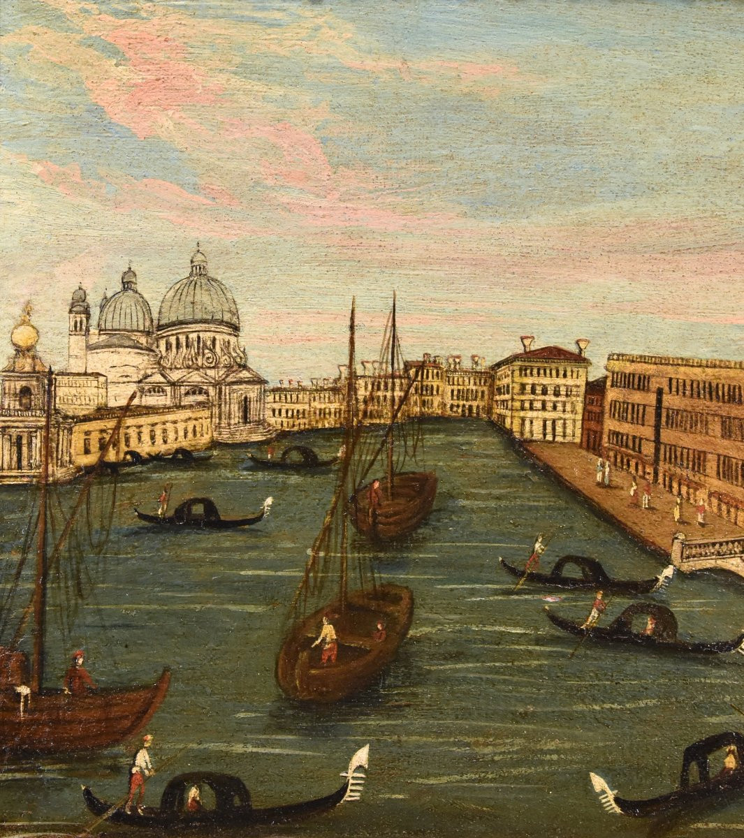 Vue De Venise Avec Le Grand Canal, Védutiste Du 18e Siècle-photo-4