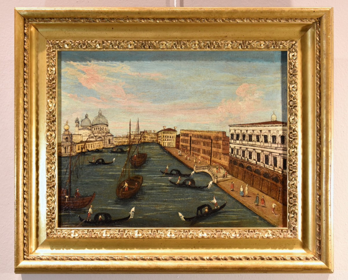 Vue De Venise Avec Le Grand Canal, Védutiste Du 18e Siècle
