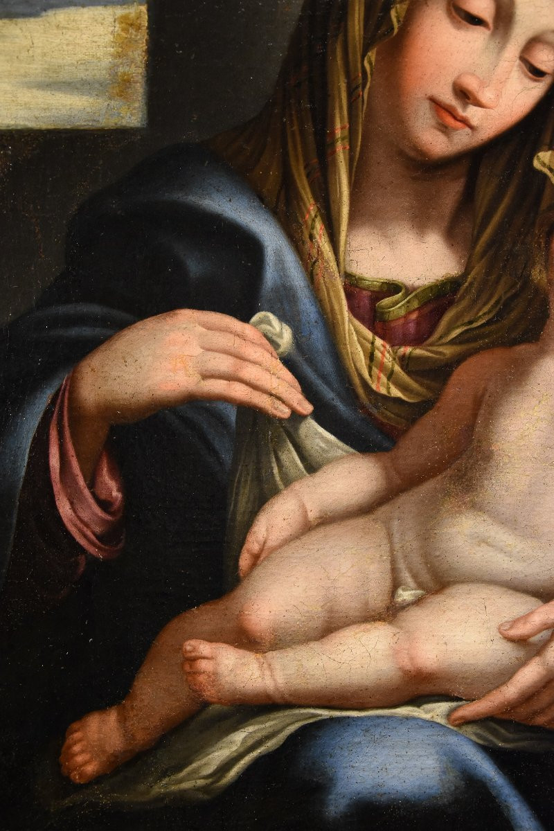 Giovan Battista Salvi Dit "il Sassoferrato" (1609 - 1685), Madone à l'Enfant Endormi-photo-2