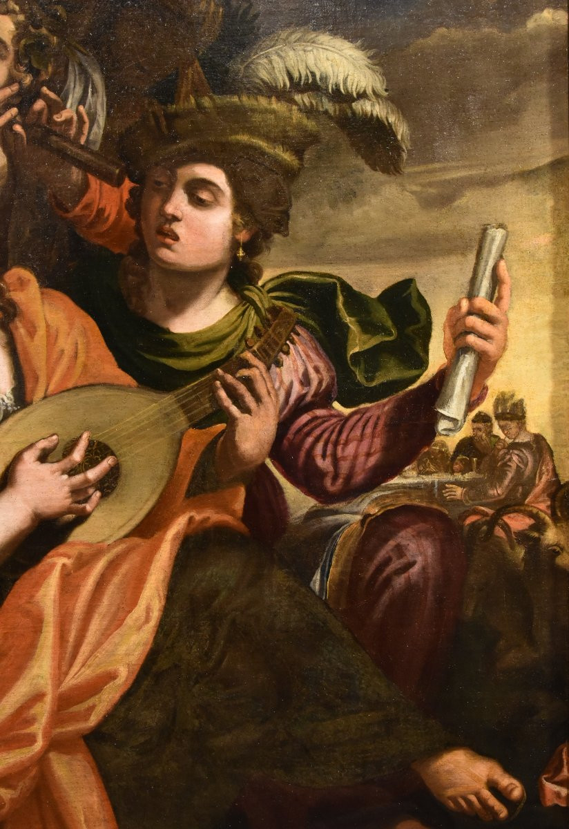 Énée et Didon, Attribué à Pseudo-Caroselli (Rome, actif vers 1630/1650)-photo-3