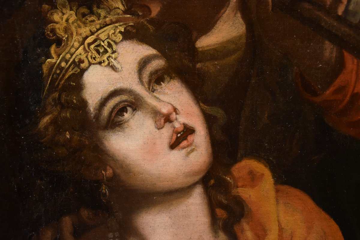 Énée et Didon, Attribué à Pseudo-Caroselli (Rome, actif vers 1630/1650)-photo-4