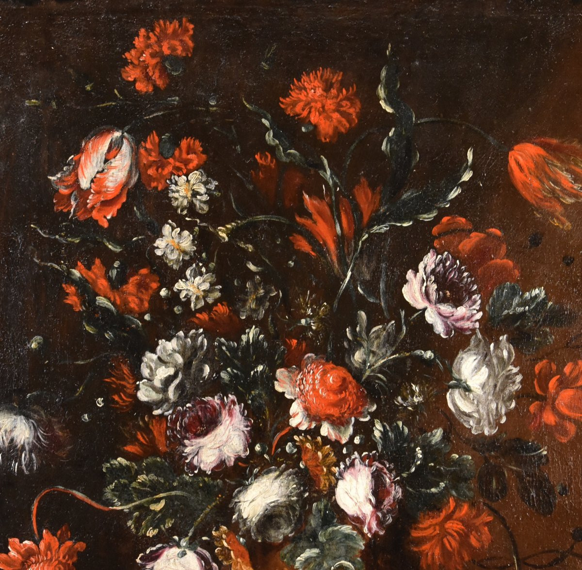 Francesca Volò Smiller (Milan, 1657 - 1700), Nature morte de fleurs-photo-2