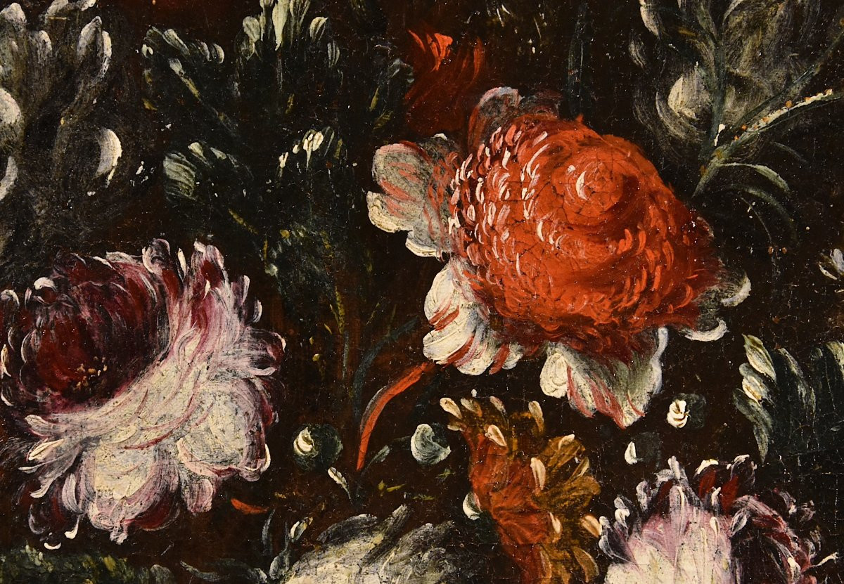 Francesca Volò Smiller (Milan, 1657 - 1700), Nature morte de fleurs-photo-5