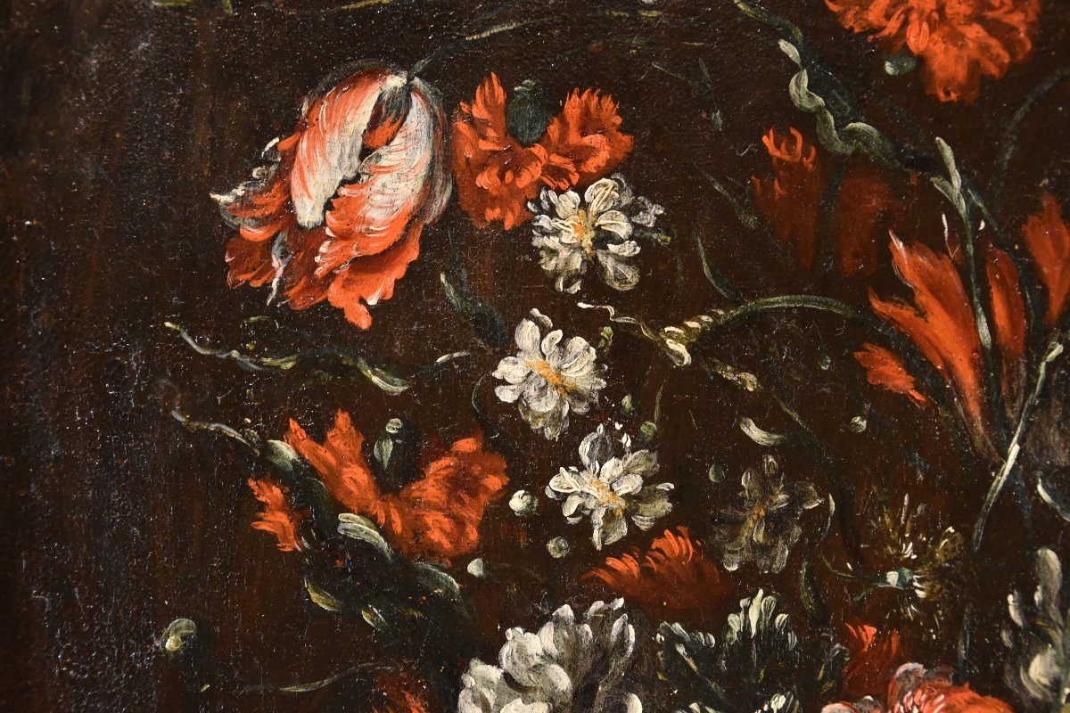 Francesca Volò Smiller (Milan, 1657 - 1700), Nature morte de fleurs-photo-6