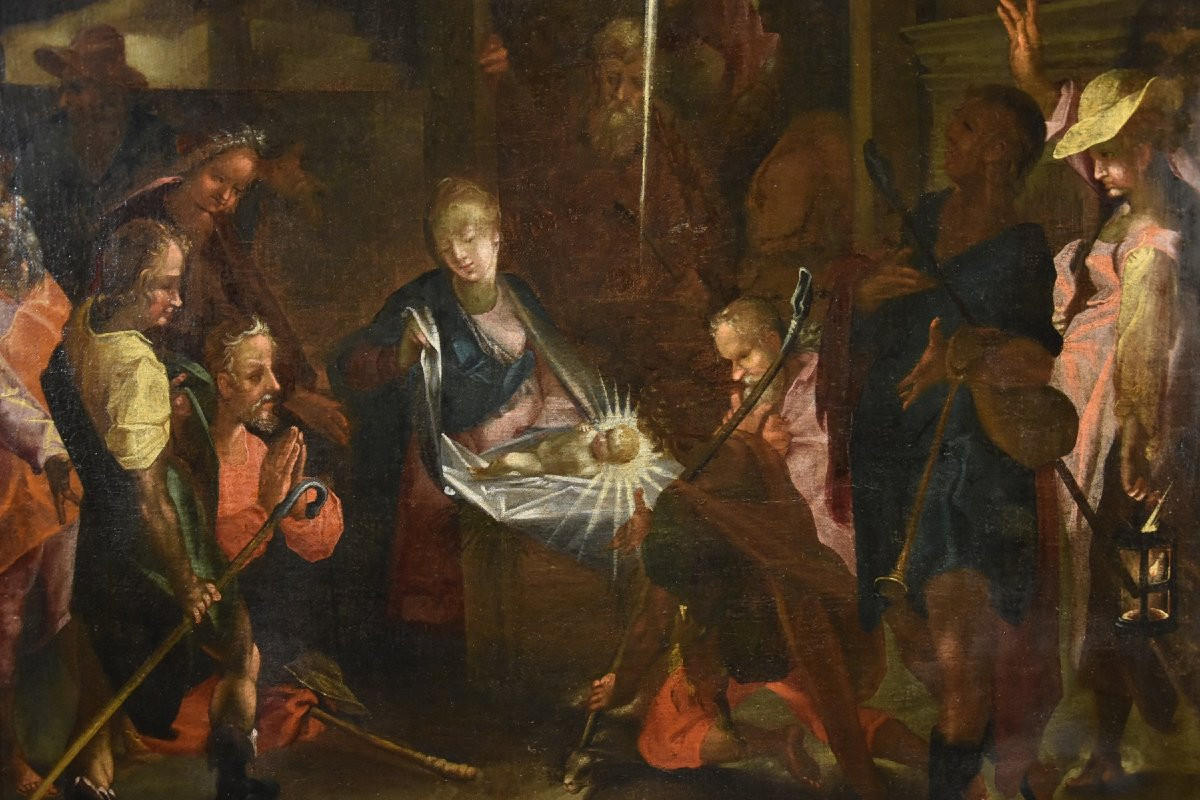 Bartholomäus Spranger (antwerp, 1546 - 1611), Adoration Of The Shepherds-photo-3