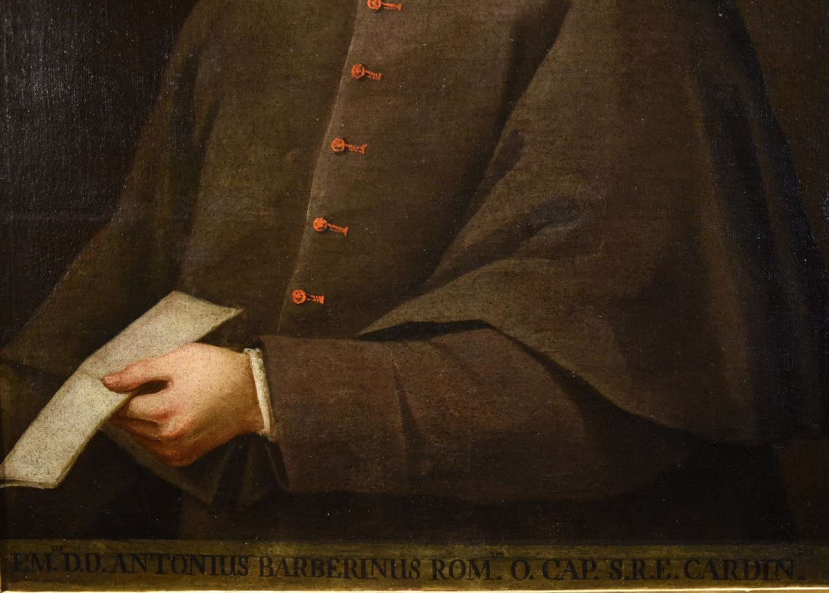 Portrait Du Cardinal Antonio Marcelli Barberini, Antonio Alberti (1603 - 1649)-photo-4