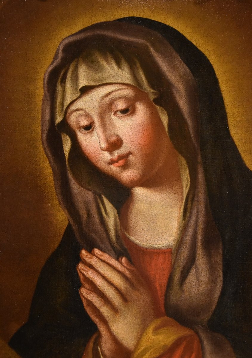 Vierge En Prière, Giovanni Battista Salvi, Dit Sassoferrato (1609 - 1685) Cercle De-photo-2
