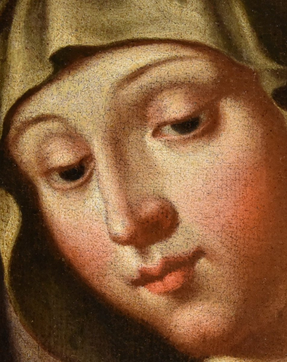 Vierge En Prière, Giovanni Battista Salvi, Dit Sassoferrato (1609 - 1685) Cercle De-photo-5