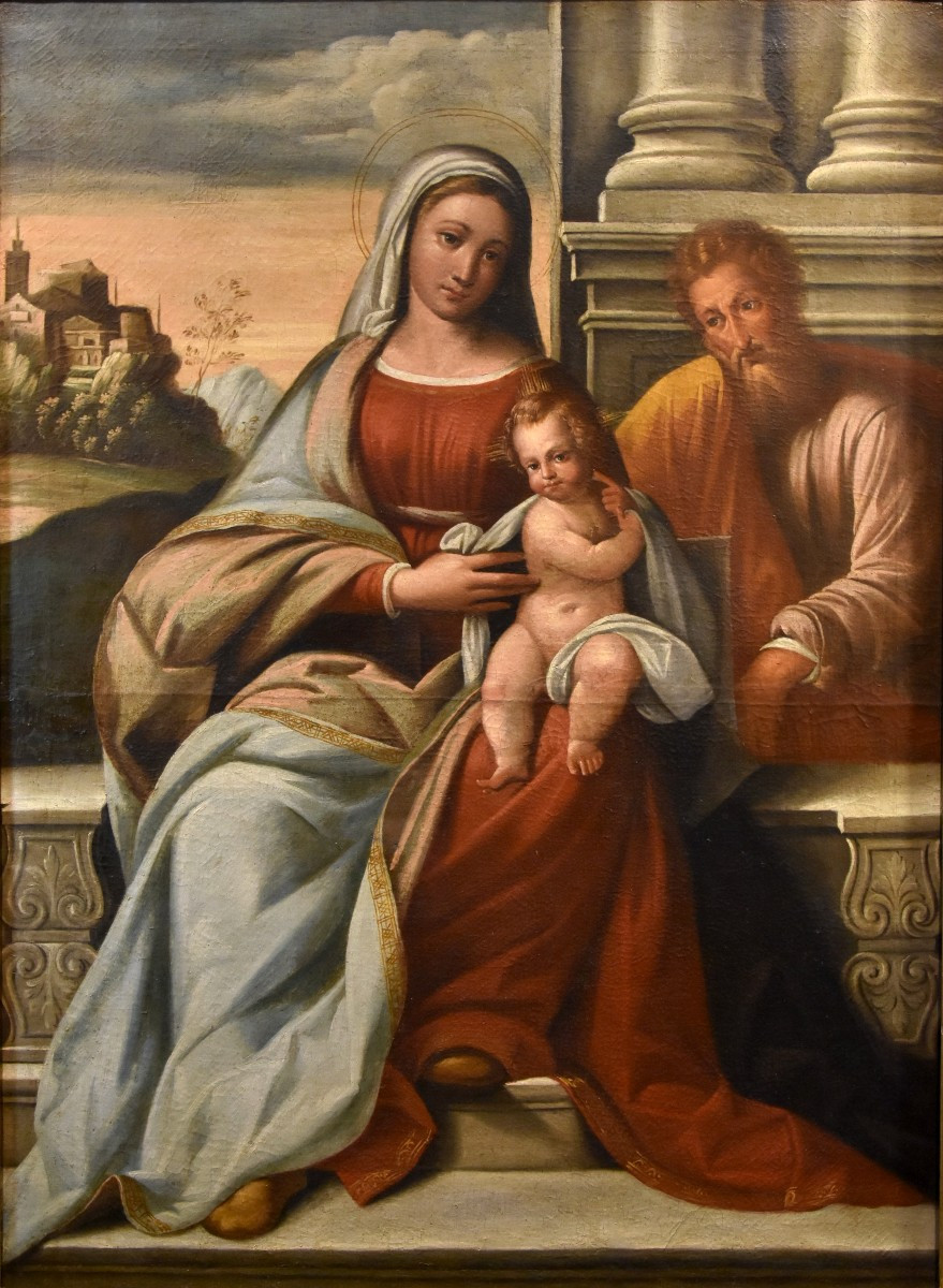 Madonna With Child And Saint Joseph, Benvenuto Tisi, Il Garofalo (1476 - 1559) Workshop