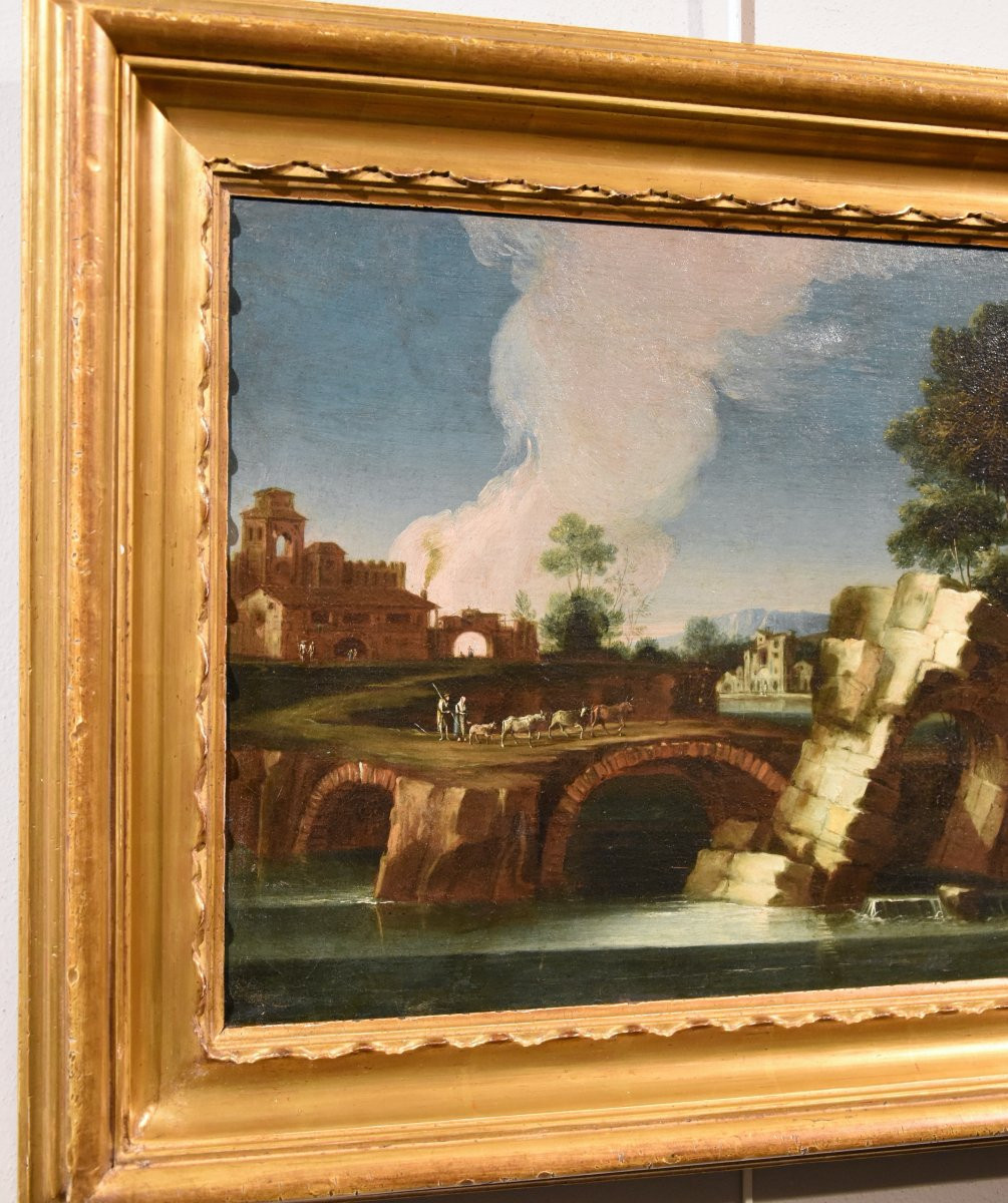  Paolo Anesi (rome 1697 - 1773), River Landscape Of The Lazio Countryside-photo-1