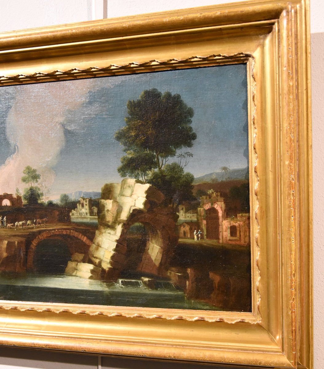  Paolo Anesi (rome 1697 - 1773), River Landscape Of The Lazio Countryside-photo-2