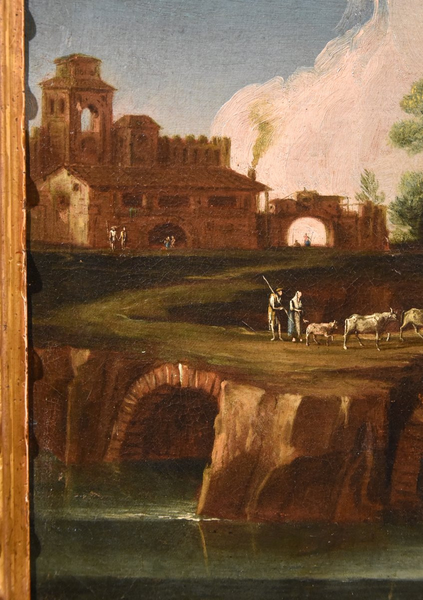  Paolo Anesi (rome 1697 - 1773), River Landscape Of The Lazio Countryside-photo-4