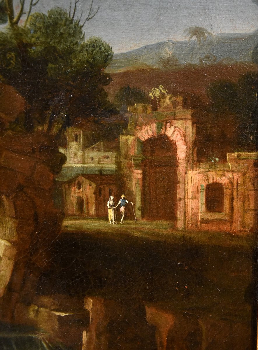  Paolo Anesi (rome 1697 - 1773), River Landscape Of The Lazio Countryside-photo-5