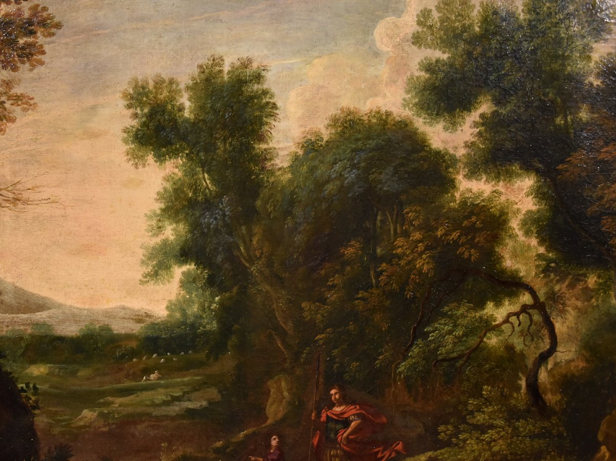 Gaspard Dughet (rome 1615 - 1675), Woodland Landscape With The Archangel Raphael And Tobiolo-photo-4