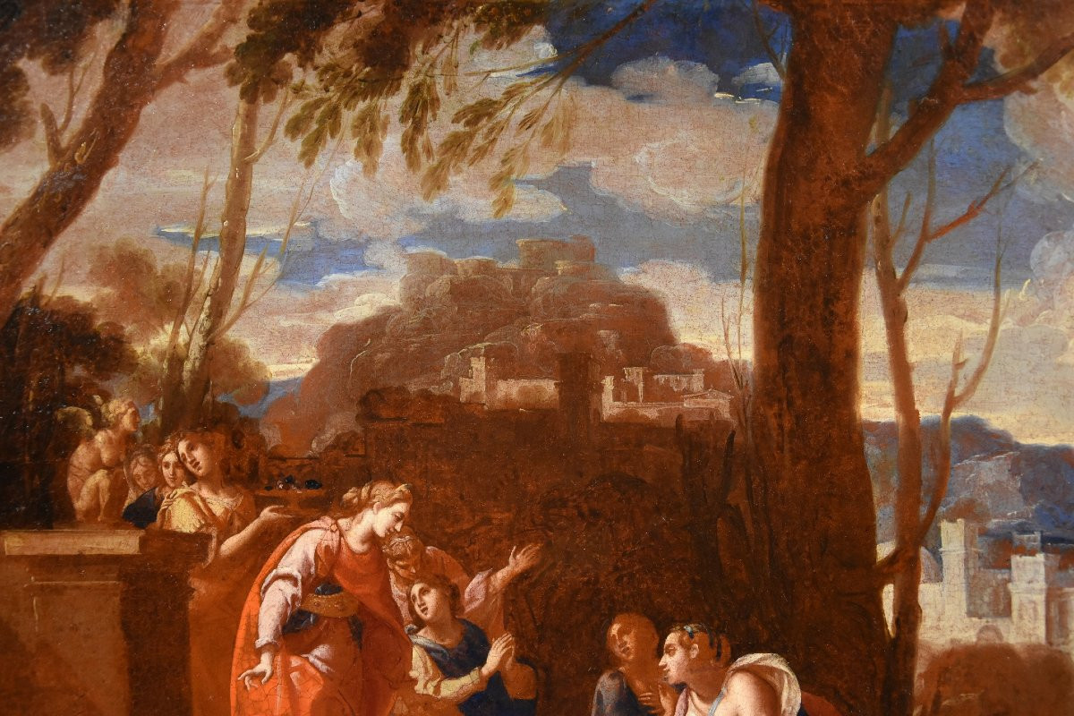 Nicolas Poussin (1594 - 1665) Atelier, Le Petit Moïse Retrouvé Par La Fille De Pharaon-photo-5