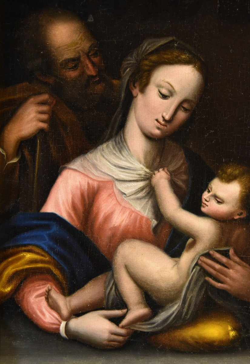 The Holy Family, Tuscan School 17th-18th Century-photo-3