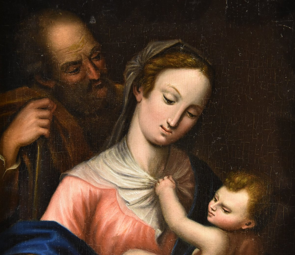 The Holy Family, Tuscan School 17th-18th Century-photo-7